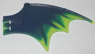 Dark Blue Dragon Wing 13 x 8 with Trans-Neon Green Trailing Edge Pattern