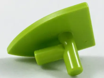 Lime Minifigure, Shield Triangular Short