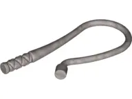 Flat Silver Minifigure, Weapon Whip Bent Flexible