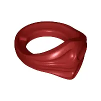 Dark Red Minifigure Bandana Ninja