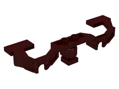 Dark Brown Train Motor 9V Decorative Side with Open Hub Points (fits RC Train Motor) - Stepped Ends