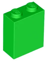Bright Green Brick 1 x 2 x 2 with Inside Stud Holder