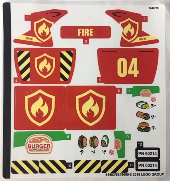 Sticker Sheet for Set 60214 - (44483/6248669)