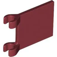 Dark Red Flag 2 x 2 Square