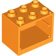 Orange Container, Cupboard 2 x 3 x 2 - Hollow Studs