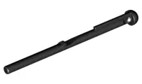 Black Projectile Arrow, Bar 8L with Round End (Spring Shooter Dart)