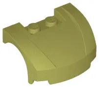 Olive Green Vehicle, Mudguard 3 x 4 x 1 2/3 Curved Front