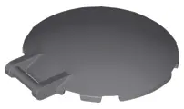 Dark Bluish Gray Dish 6 x 6 Inverted with Bar Handle