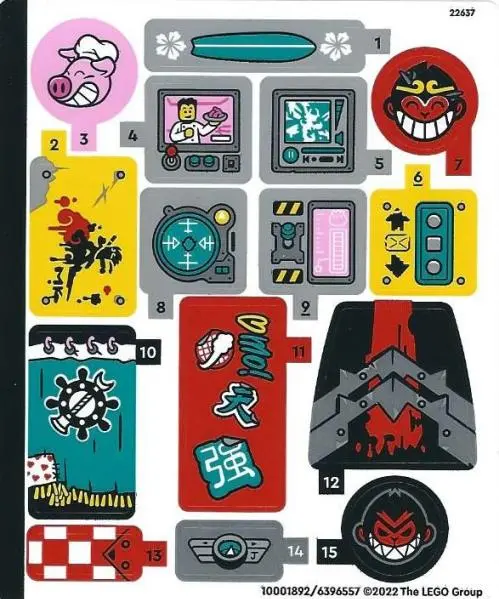 Sticker Sheet for Set 80038, Sheet 1 - (10001892/6396557)