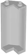Bluish Gray Panel 2 x 2 x 5 Corner Wall