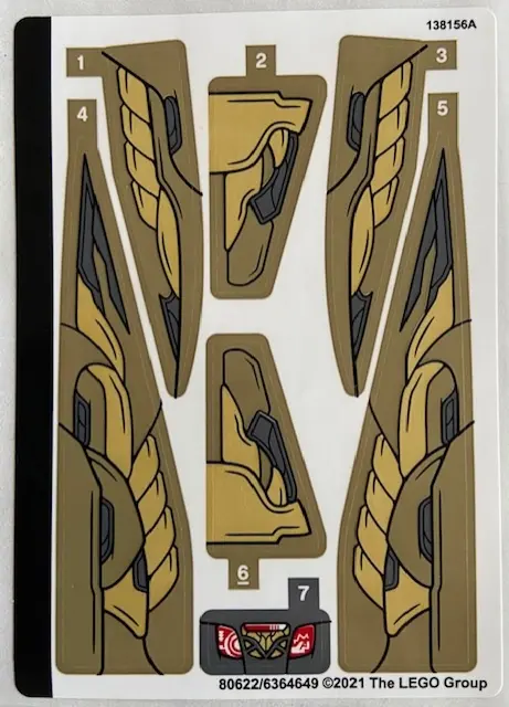 Sticker Sheet for Set 76237 - (80622/6364649)