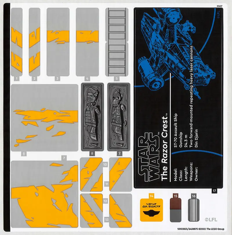 Sticker Sheet for Set 75331 - (10103823/6438875)