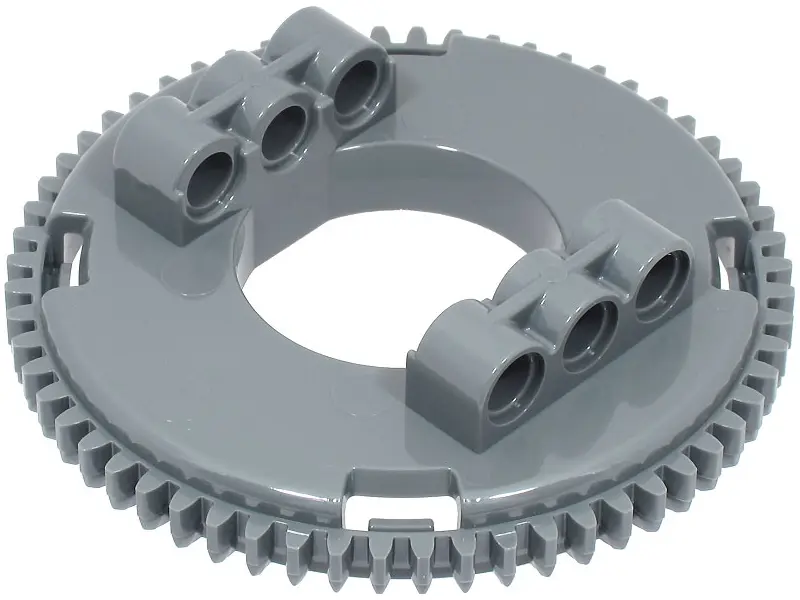 Dark Bluish Gray Technic Turntable 60 Tooth Bevel, Top
