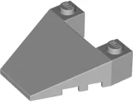 Light Bluish Gray Wedge 4 x 4 Taper with Stud Notches