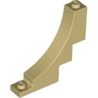 Tan Arch 1 x 5 x 4 Inverted