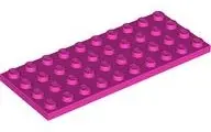 Dark Pink Plate 4 x 10
