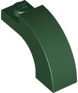 Dark Green Arch 1 x 3 x 1 2/3 Curved Top
