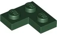 Green Plate 2 x 2 Corner