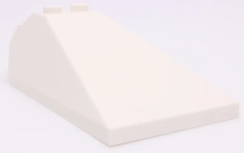 White Windscreen 8 x 4 x 2 with 2 Studs and Bar Handle