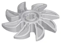 Light Bluish Gray Propeller 8 Blade 5 Diameter
