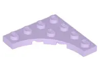Lavender Plate, Modified 4 x 4 with 3 x 3 Curved Cutout