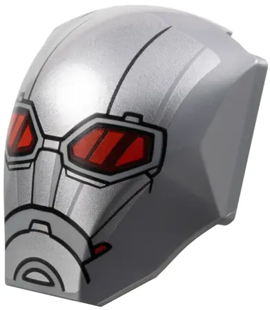 Flat Silver Large Figure Armor, Smooth with 2 x 2 Round Brick Attachment with Silver Armor Plates, G