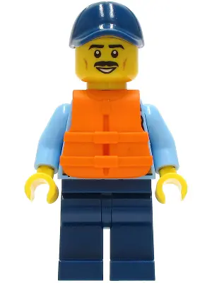 Police - City Officer Shirt with Dark Blue Tie and Gold Badge, Dark Tan Belt with Radio, Dark Blue L