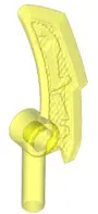 Trans-Neon Green Minifigure, Weapon Blade with Bar (Ninjago Jade Blade)