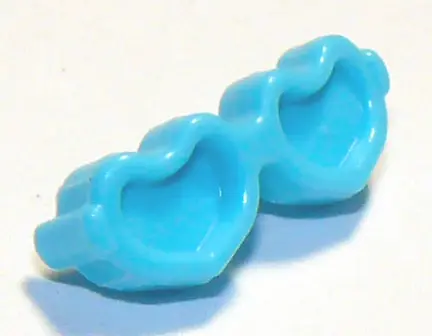 Medium Azure Friends Accessories Glasses, Heart Shaped with Small Pin