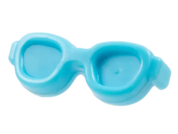 Medium Azure Friends Accessories Glasses, Oval Shaped with Small Pin