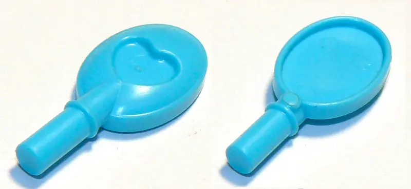 Medium Azure Friends Accessories Hand Mirror with Heart on Reverse