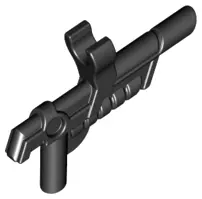 Black Minifigure, Weapon Gun, Blaster with Clip