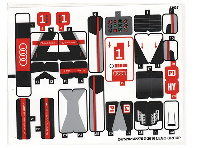 Sticker Sheet for Set 75872 - (24752/6142275)