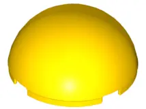 Yellow Cylinder Hemisphere 4 x 4