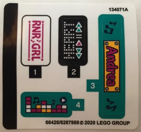 Sticker Sheet for Set 41390 - (66426/6287988)