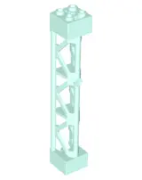 Light Aqua Support 2 x 2 x 10 Girder Triangular Vertical - Type 4 - 3 Posts, 3 Sections