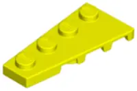 Neon Yellow Wedge, Plate 4 x 2 Left