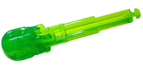 Trans-Bright Green Projectile Arrow, Solid Shaft with  Round End with 4 Notches