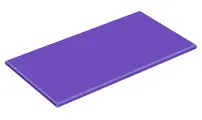 Dark Purple Tile 8 x 16 with Bottom Tubes, Textured Surface