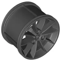 Black Wheel 62.3mm D. x 42mm Technic Racing Large