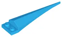Dark Azure Plate, Modified 1 x 2 with Angular Extension with Molded Flexible Rubber Dark Azure Tip P