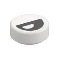 FLAT TILE 1X1, ROUND, NO. 229