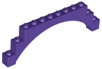 Dark Purple Arch 1 x 12 x 3 Raised Arch with 5 Cross Supports