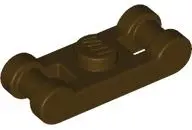 Dark Brown Plate, Modified 1 x 1 with Bar Handles on Ends