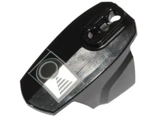 Black Hero Factory Armor with Ball Joint Socket - Size 5 with Rectangles, Circle and Lines Pattern