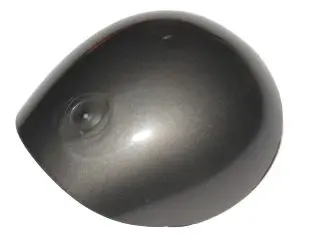 Pearl Dark Gray Large Figure Armor, Round, Smooth