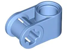 Medium Blue Technic, Axle and Pin Connector Perpendicular