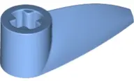 Medium Blue Bionicle 1 x 3 Tooth with Axle Hole (Bohrok Eye)