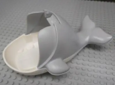 Light Bluish Gray Duplo Whale Body with White Base