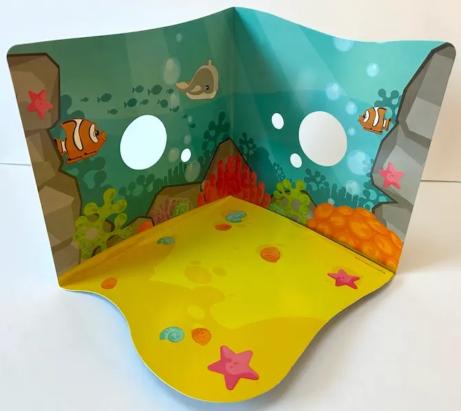 Paper Cardboard Backdrop for Set 10972 - Duplo Ocean Scenery